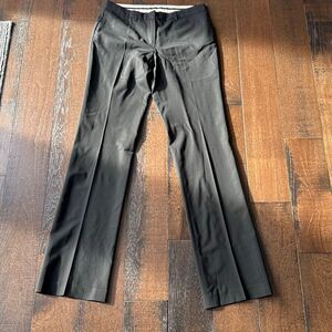 Theory Holz wool blend dress pants women’s size 6 black work career boss babe mi